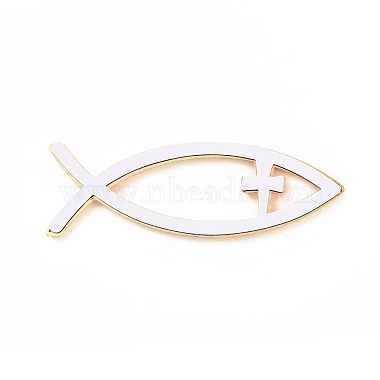(Defective Closeout Sale: Scratched)Waterproof 3D Jesus Fish with Cross ABS Plastic Self Adhesive Stickers(AJEW-XCP0002-04)-2