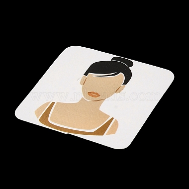 Square Girl Print Paper Earring Display Card(CDIS-M007-01B)-3