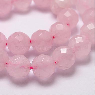 Chapelets de perles en quartz rose naturel(G-D840-21-6mm)-3