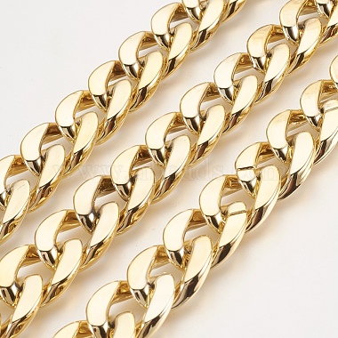 Gold Plastic Curb Chains Chain