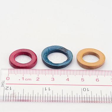 Dyed Wood Jewelry Findings Coconut Linking Rings(X-COCO-O006C-M)-3