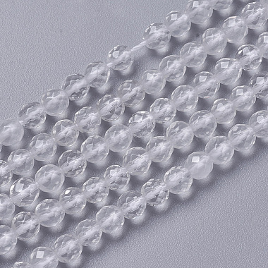 2mm Clear Round Quartz Crystal Beads