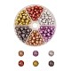 150 pièces 6 couleurs opaques perles acryliques peintes à la bombe(ACRP-SZ0001-01)-1