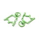 Spray Painted Alloy Swivel Lobster Claw Clasps(FIND-A027-05)-3