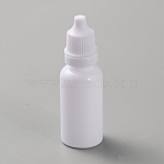 Plastic Glue Bottles, White, 2.25x7.1cm, Inner Diameter: 0.85cm, Capacity: 15ml(0.51fl. oz)(AJEW-WH0348-299D)