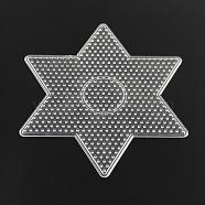 Star ABC Plastic Pegboards used for 5x5mm DIY Fuse Beads, Clear, 164x143x5mm(DIY-Q009-51)