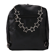 Alloy Purse Chains, Handbag Decorative Chains, Star, 29cm(PURS-PW0010-39H)