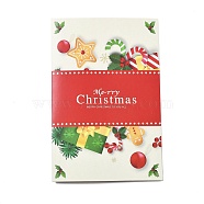 Paper Greeting Cards, Tent Card, Christmas Theme, Rectangle, Word, 150x100x1mm(DIY-C083-01A)