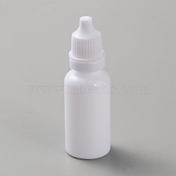 Plastic Glue Bottles, White, 2.25x7.1cm, Inner Diameter: 0.85cm, Capacity: 15ml(0.51fl. oz)(AJEW-WH0348-299D)