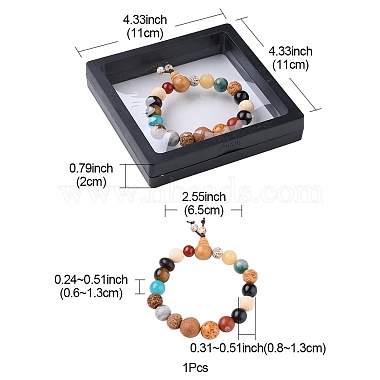 Stretch-Armband mit runden Perlen aus natürlichen gemischten Edelsteinen(BJEW-YW0001-05)-4