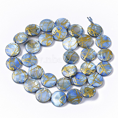Drawbench Freshwater Shell Beads Strands(X-SHEL-T014-012A)-2