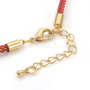 Fabrication de bracelet en cordon de nylon réglable(MAK-F026-B-G)-3