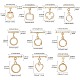 10Pcs 10 Styles Rack Plating Brass Toggle Clasps(KK-CJ0002-04)-2
