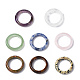 Natural Gemstone Plain Band Ring for Women(RJEW-P044-01B-M)-1