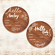 2Pcs 2 Style Single-face Printed Wooden Baby Photo Props(DJEW-WH0600-001)-1