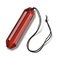 Glass Rectangle Hanging Suncatchers, for Window Garden Decorations, FireBrick, 360mm(HJEW-P018-C06)