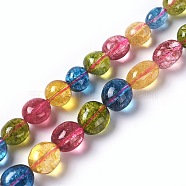 Natural Quartz Beads Strands, Tumbled Stone, Nuggets, Dyed & Heated, Colorful, 12~18x12~14mm, Hole: 1mm, about 27pcs/strand, 15.3 inch(39cm)(G-L493-17C)
