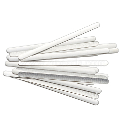 Aluminum Nose Bridge Wire for  Mouth Cover, with Adhesive Back, DIY Disposable Mouth Cover Material, Silver, 90x5x0.5mm(X-FIND-G014-01)