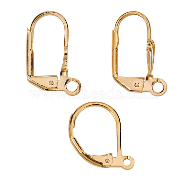 24Pcs 6 Styles Brass Huggie Hoop Earring Findings & Leverback Earring Findings(KK-SZ0001-48)-7