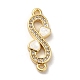 Rack Plating Brass Micro Pave Clear Cubic Zirconia Connector Charms(KK-D088-42G)-2