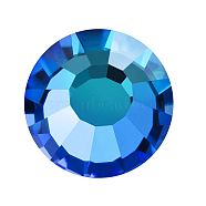 Preciosa&reg Crystal Hotfix Flatback Stones, Czech Crystal, Round(438 11 612 Chaton Rose VIVA 12 &reg), 00030 296 Bermuda Blue, SS8(2.3~2.5mm)(Y-PRC-HSS8-00030-296)