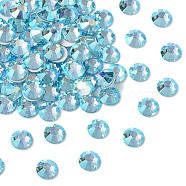 Preciosa&reg MAXIMA Crystal No Hotfix Flatback Stones, Czech Crystal, Dura Foiling, Round(438 11 615 Chaton Rose), 60010 200 Aqua Bohemica AB, SS8(2.3~2.5mm)(Y-PRC-NSS8-60010-200)