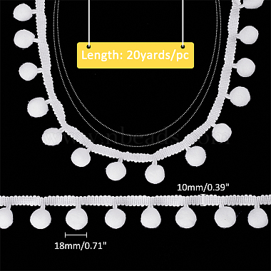 20 ярдов чинлона с кружевной отделкой кисточками(OCOR-WH0046-98)-2