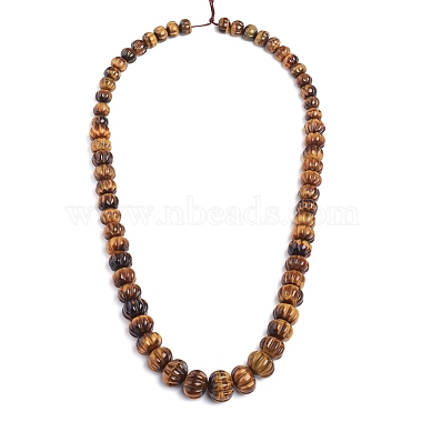 Natural Tiger Eye Graduated Beads Strands(G-L505-14)-2