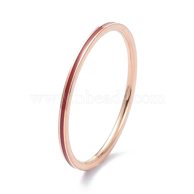1mm Simple Enamel Finger Ring for Girl Women(RJEW-C012-04E-RG-03)-3