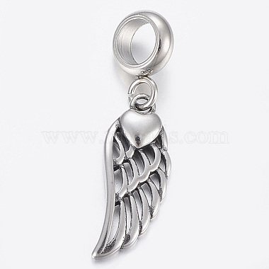 30mm Wing Stainless Steel Dangle Beads
