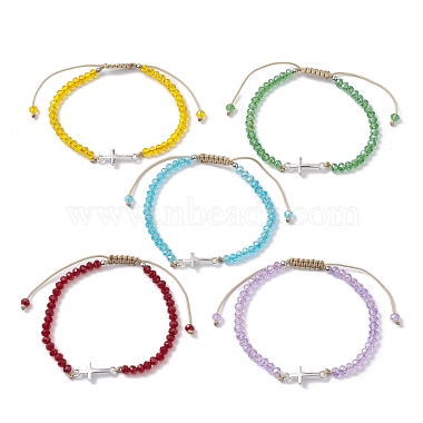 Mixed Color Cross Alloy Bracelets