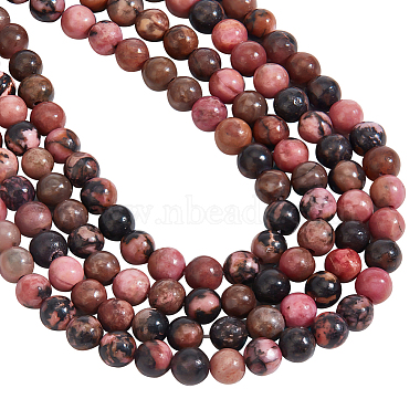 2 Strands Natural Rhodonite Beads Strands(G-NB0004-83A)-6