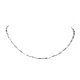 304 Stainless Steel Oval link Chain Necklaces(NJEW-JN04745)-1