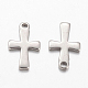 304 Stainless Steel Tiny Cross Charms(STAS-YW0001-28P)-1