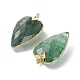 Pendentifs en quartz fraise vert naturel(G-G012-12G-05)-3