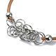 304 Stainless Steel Macrame Pouch Bracelet Making for Stone Holder(AJEW-JB01193)-4