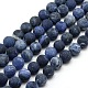 Frosted Natural Sodalite Round Bead Strands(G-M064-12mm-01)-1