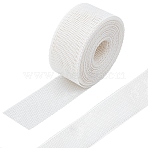 Polyester Ribbons, for Sewing Accessories, Floral White, 1-1/4 inch(31mm), about 4.37 Yards(4m)/Roll(SRIB-WH20020-103B)