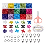 Mixed Color Glass Jewelry Set(DIY-YW0001-71C)