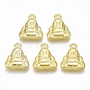CCB Plastic Pendants, Buddha, Golden, 20x17x4mm, Hole: 2.5mm, about 810pcs/500g(CCB-S160-268)