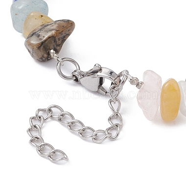 браслет из бусин из натуральных и синтетических смешанных драгоценных камней(BJEW-JB09686-07)-3