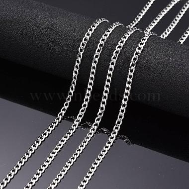 304 Stainless Steel Twisted Chains for Men's Necklace Making(CHS-K001-86)-3