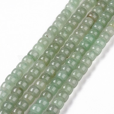 8mm Column Green Aventurine Beads