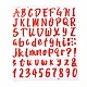 Numéro et alphabet et signe autocollant autocollant étanche en pvc(DIY-I073-04E)-1