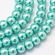 Baking Painted Pearlized Glass Pearl Round Bead Strands(HY-Q003-10mm-65)-1