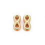 Real 18K Gold Plated Infinity Brass Beads(KK-S356-594-NF)