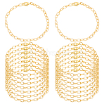 30Pcs Iron Cable Chain Bracelets, with Lobster Claw Clasps, Golden, 8-1/8 inch(20.5cm)(IFIN-ME0001-34G)