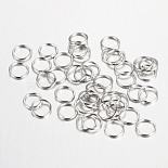 Platinum Ring Iron Close but Unsoldered Jump Rings(X-IFIN-A018-5mm-P-NF)