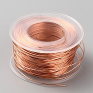 Copper Wires, Craft Wire, Round, Raw(Unplated), 20 Gauge, 0.8mm, about 131.23 Feet(40m)/Roll(CWIR-WH0013-005)