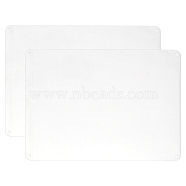 Globleland Aluminum Blank Sheets, White, 25x18x0.08cm, Hole: 4mm(AJEW-GL0001-07)